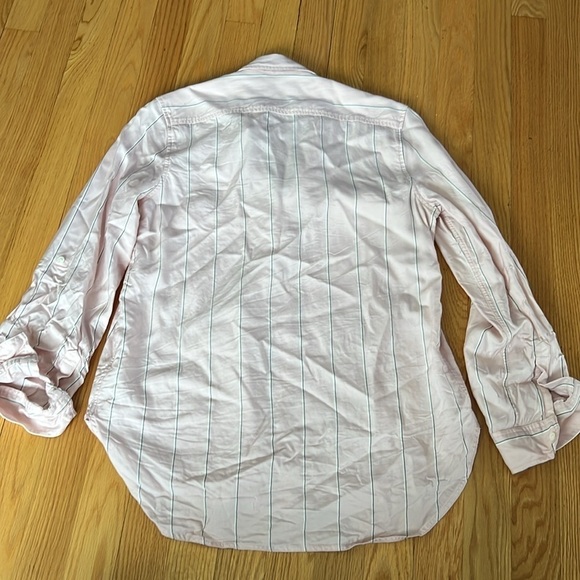 Aritzia Babaton‎ pink striped button down shirt - Picture 7 of 7